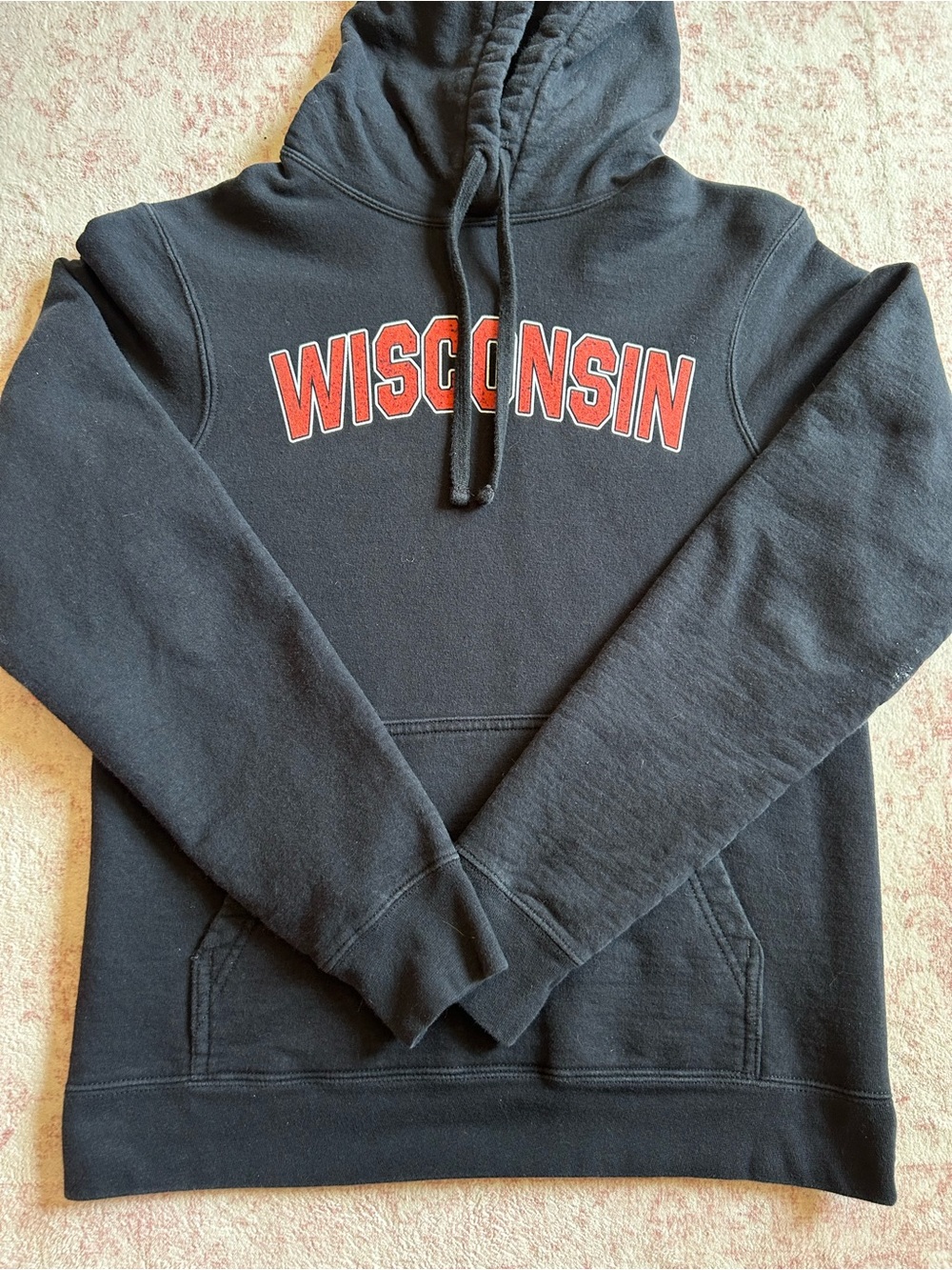 Black Wisconsin Hoodie